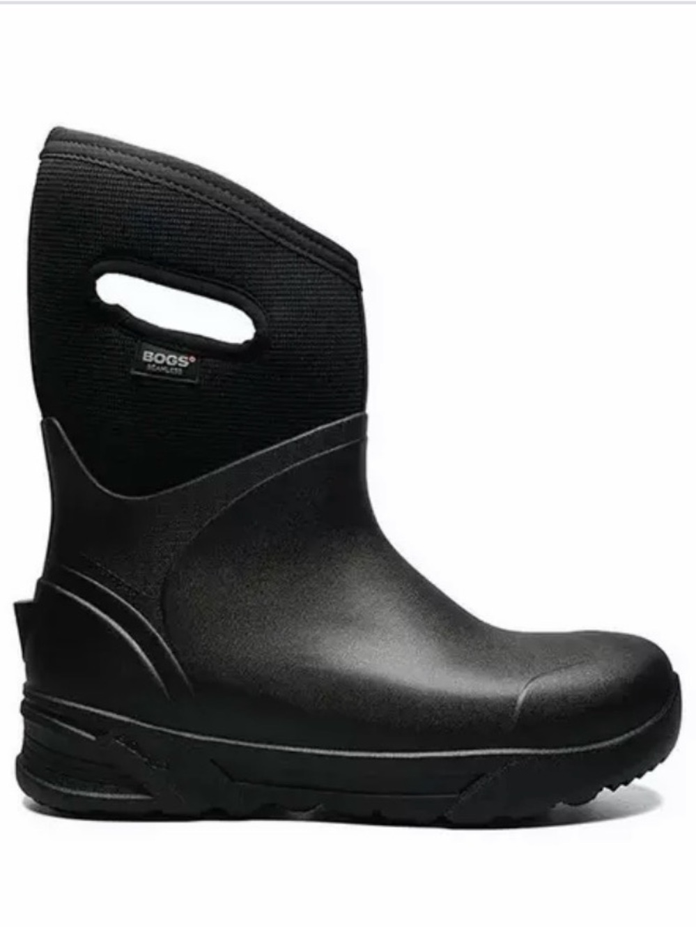 Bogs Bozeman Men's Black Waterproof Pull-On Winter Work Boot